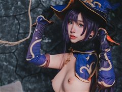白虎小姐姐@慕慕Momo 原神 莫娜尺度视图
